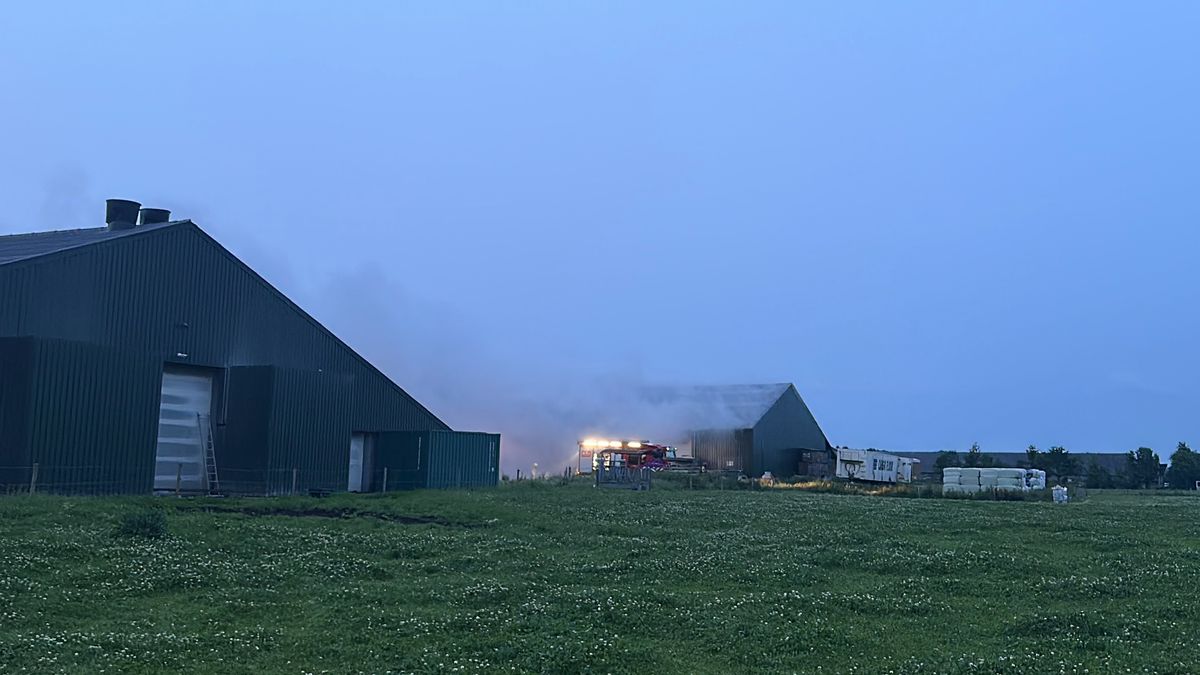 Grote brand in agrarische loods Ysselstein