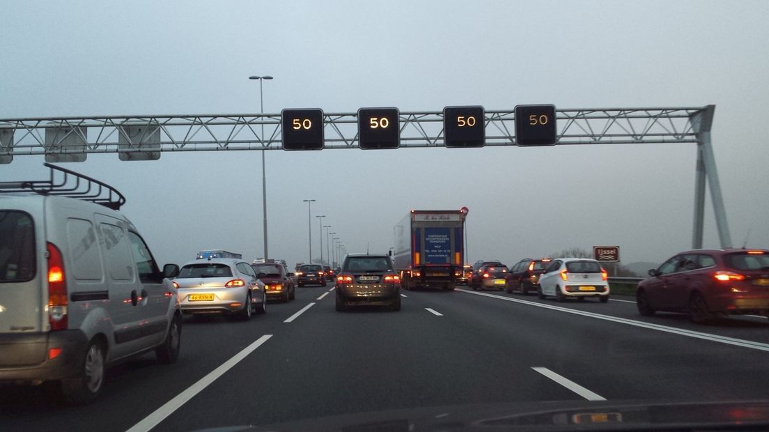 File op A1 bij Deventer