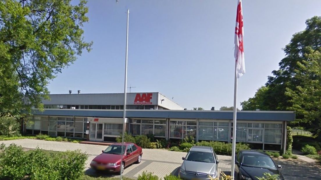 Luchtfilterfabriek AAF in Emmen (Rechten: Google Streetview)