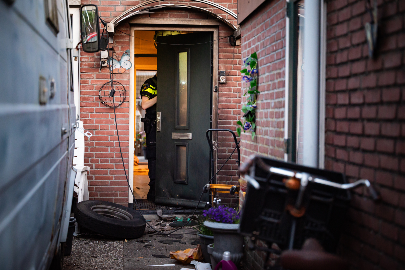 Explosie bij woning Spijkenisse