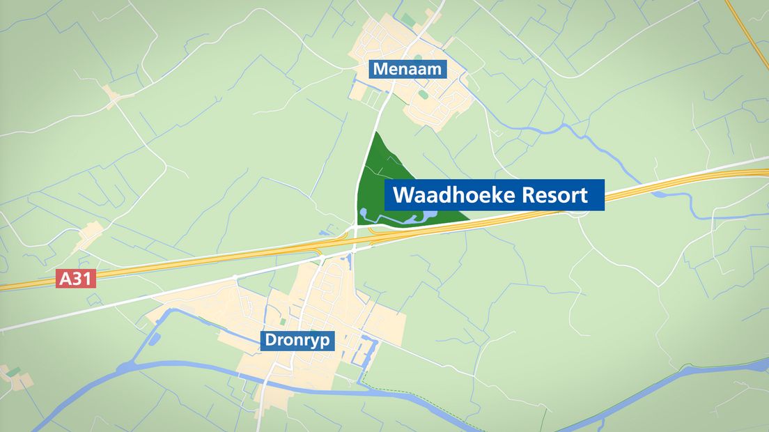 Kaartje plak Waadhoeke Resort