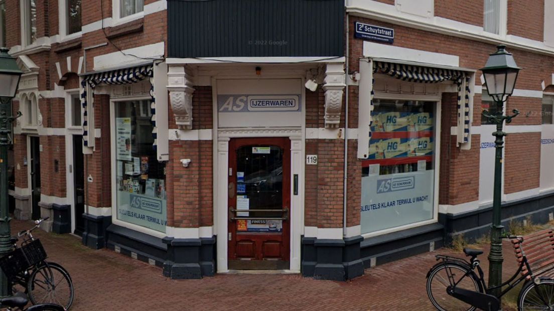 De locatie van Ad Schilperoort in de 2e Schuytstraat in Den Haag
