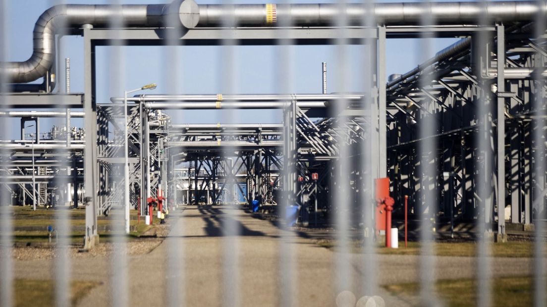De gasopslag in Grijpskerk