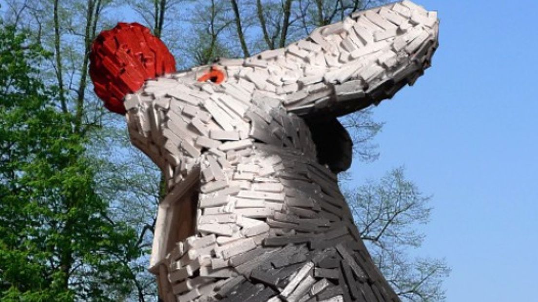 Reuzenkonijn in Valkhofpark