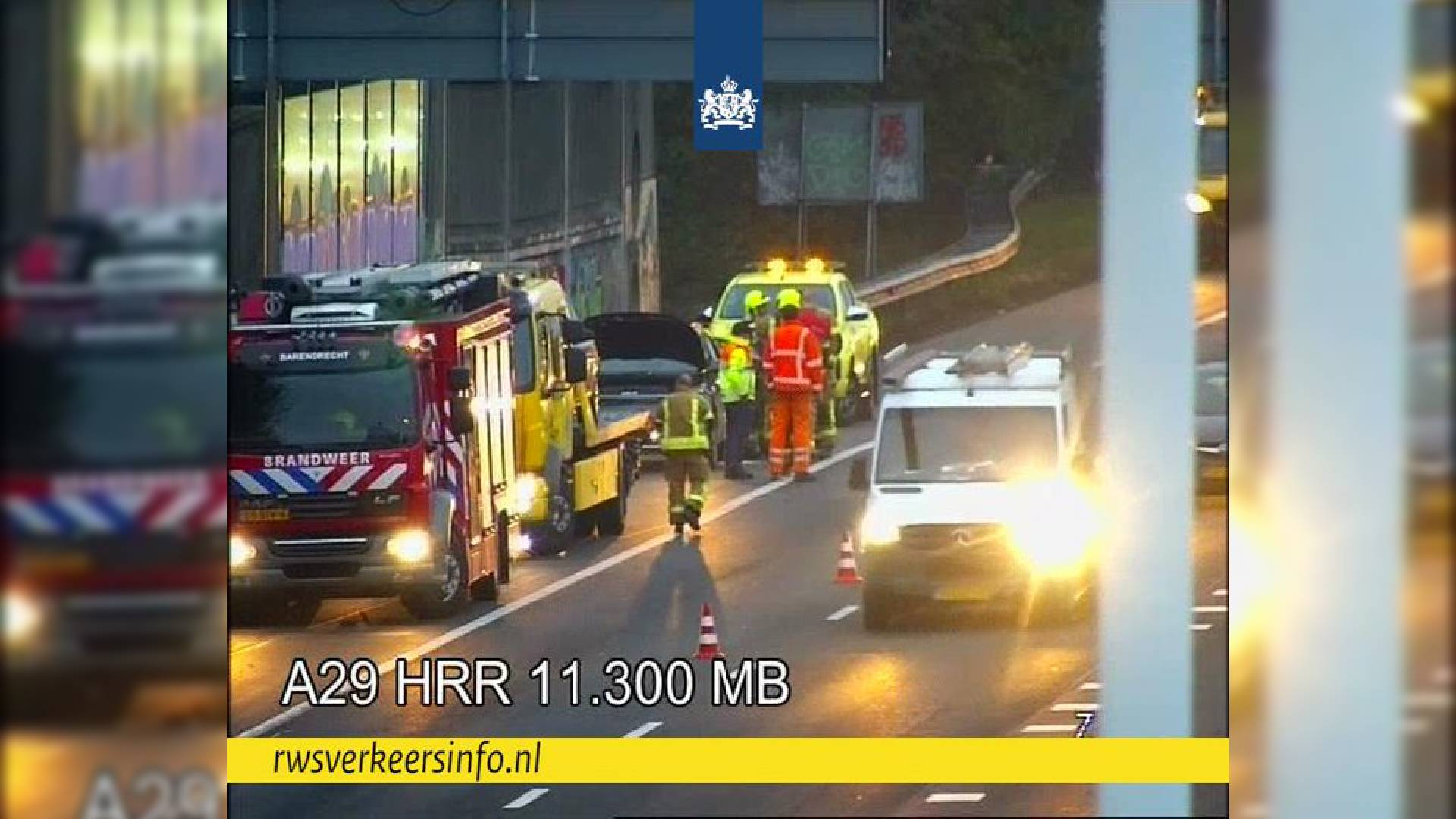 Klein ongeluk met grote gevolgen: bijna een uur vertraging op A29.