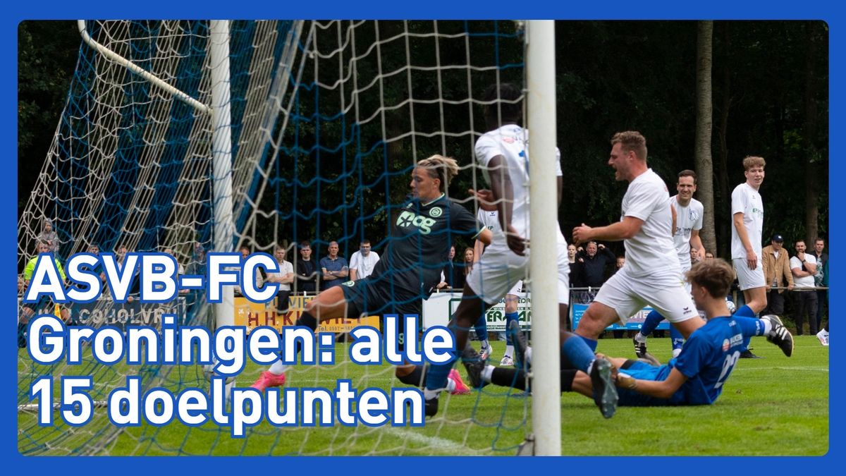 ASVB-FC Groningen: alle doelpunten