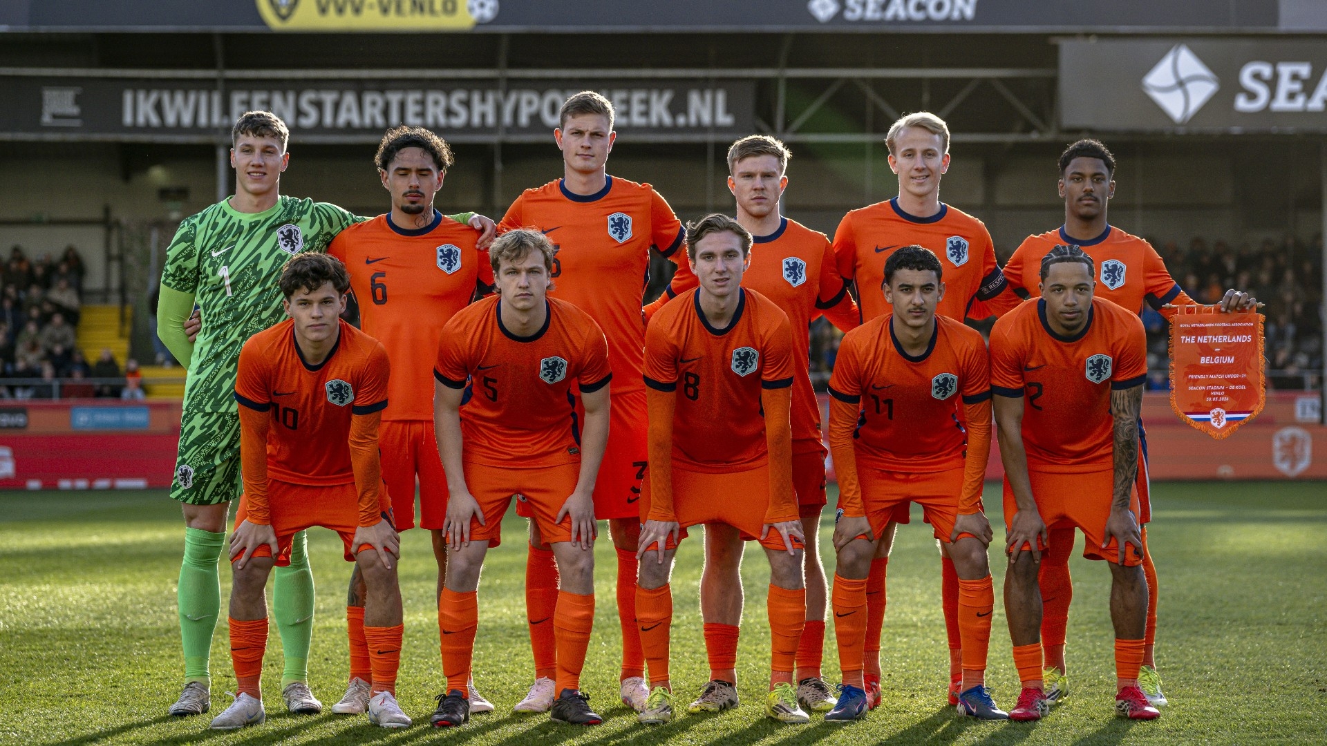 Gronings getint Jong Oranje wint oefenwedstrijd van Belgische leeftijdsgenoten
