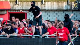 Supportersrellen in rust MVV-Roda JC, duel tijdlang stil