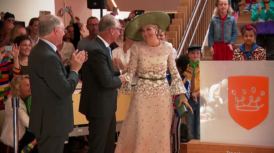 Koningin Máxima dinsdag bij de opening van het centrum.