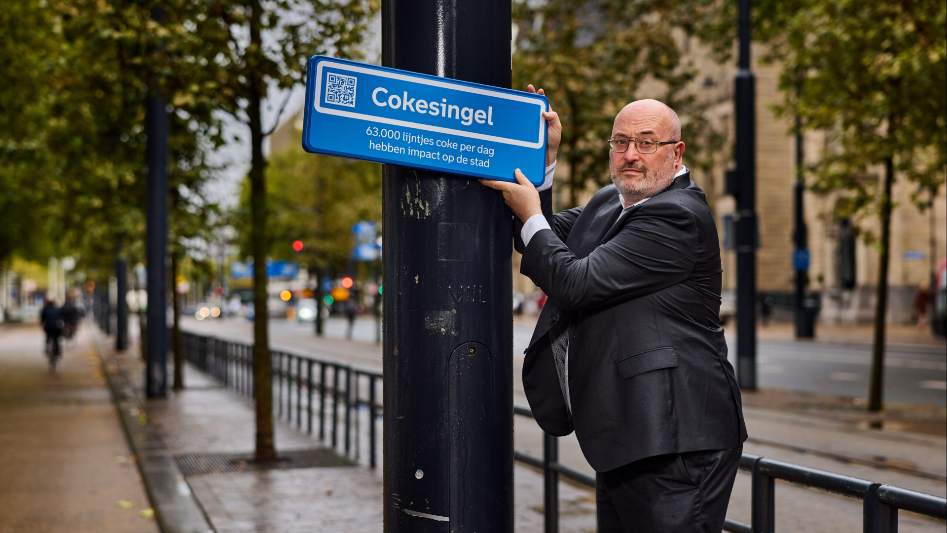 De komende tijd loop je in het centrum van Rotterdam over de Cokesingel