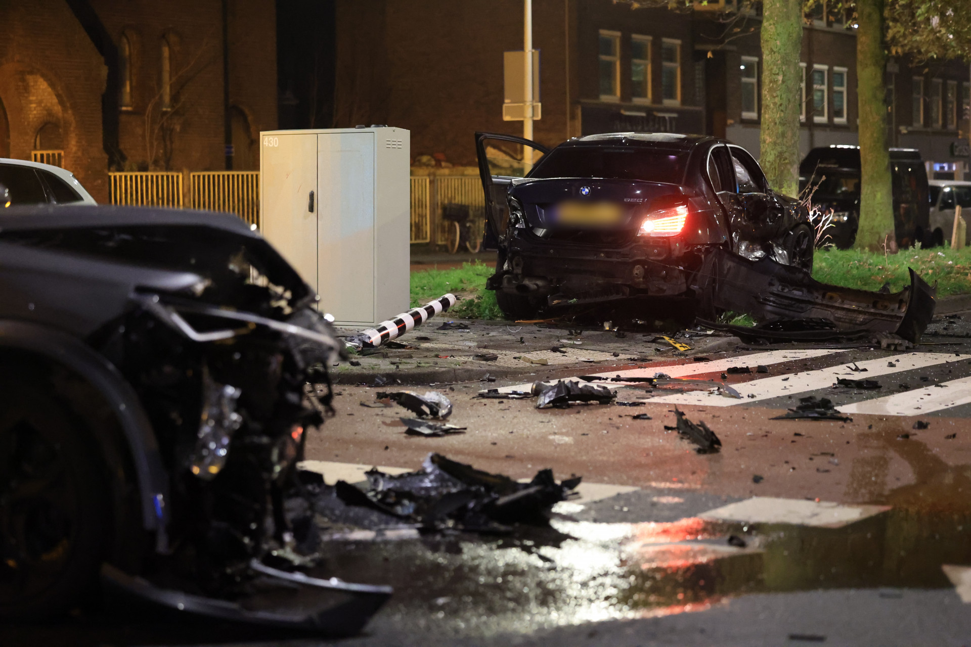 112-nieuws | Flinke schade na ongeval met meerdere autos.