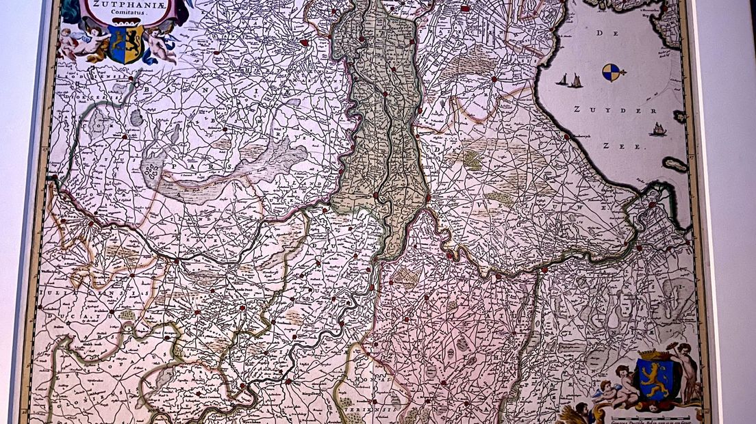 Kaart van het hertogdom Gelre en graafschap Zutphen