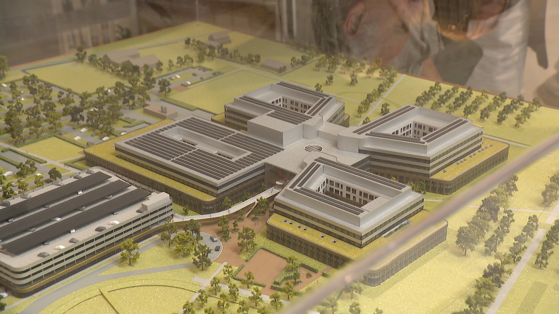 De maquette van het nieuwe ziekenhuis