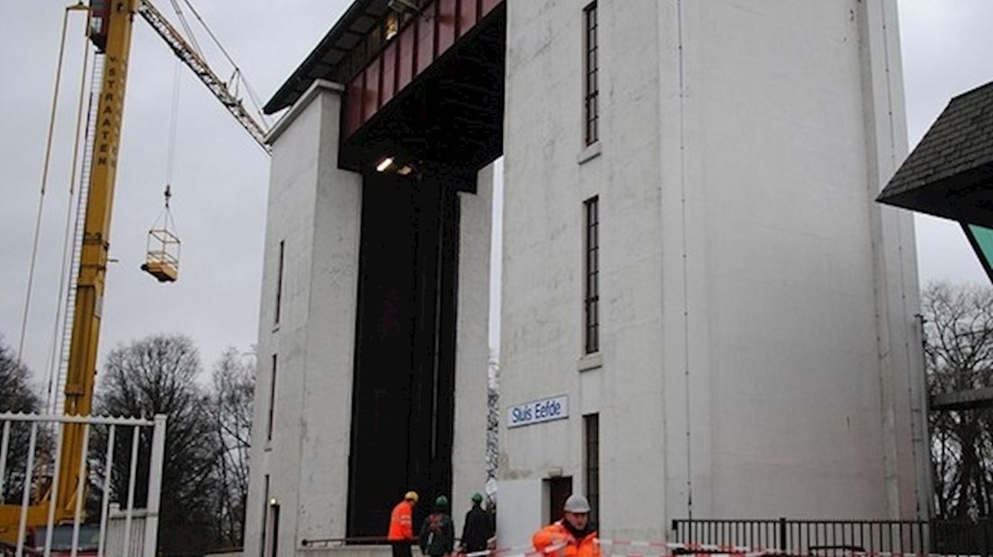 Sluis Eefde dicht