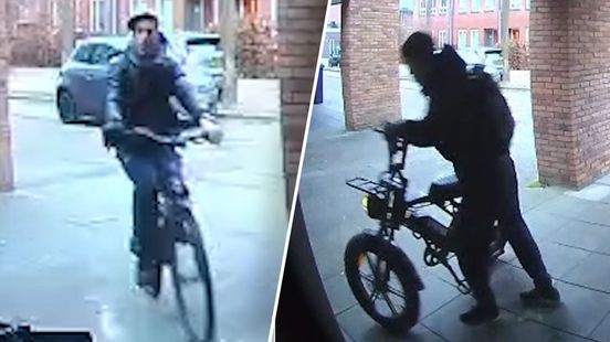 Terwijl jonge vrouw even wegloopt, ruilt dief brutaal zijn fiets om voor fatbike