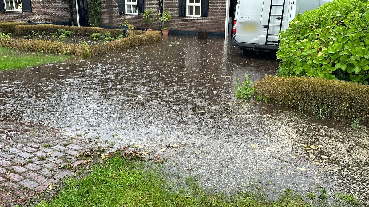 Woningen Merselo getroffen door wateroverlast