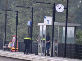 Politie houdt man aan op station in Rilland die conducteur bespoten zou hebben met rode vloeistof