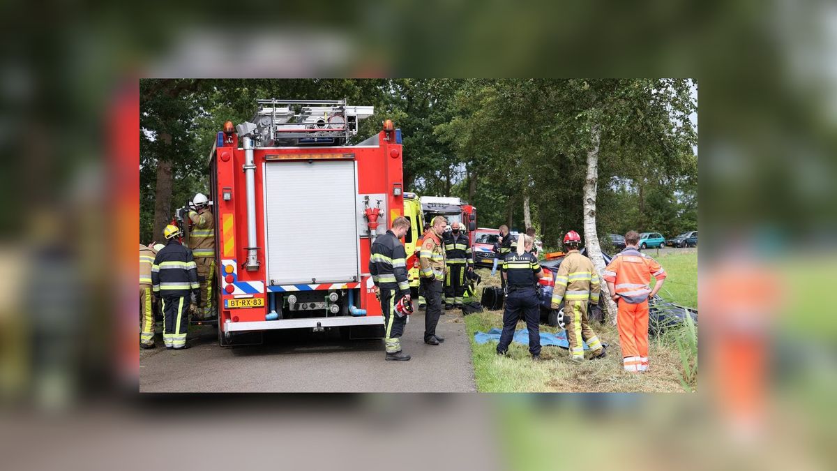 Automobilist ernstig gewond na botsing tegen een boom in Kortehemmen
