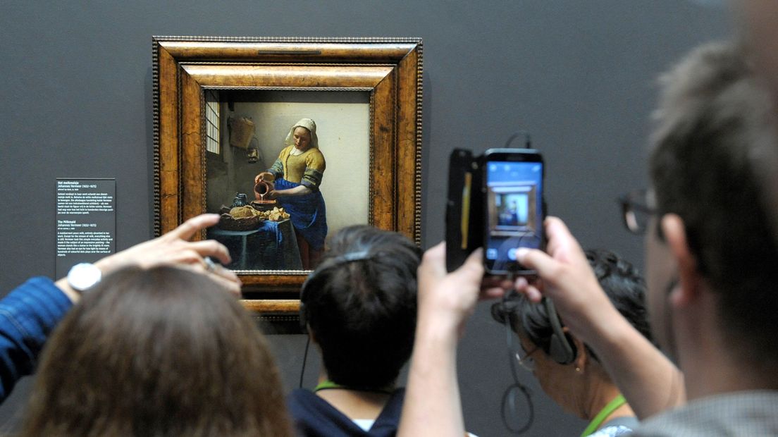 Het melkmeisje van Johannes Vermeer in het Rijksmuseum.