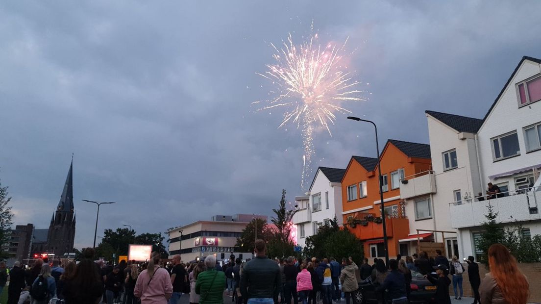 Vuurwerk ter afsluiting van de bijeenkomst