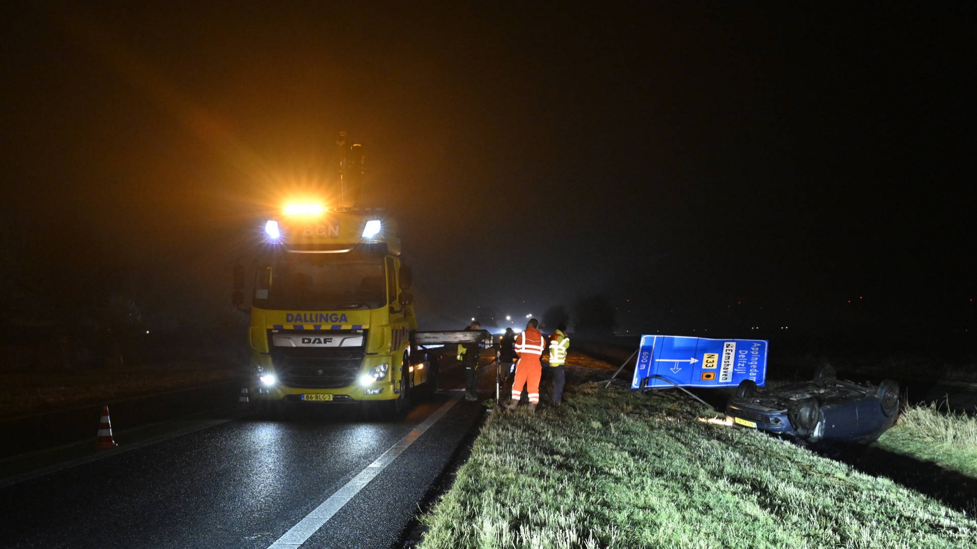 112-nieuws zaterdag 24 januari: Ongevallen door gladheid • Mogelijk explosief afgegaan in Stadskanaal.