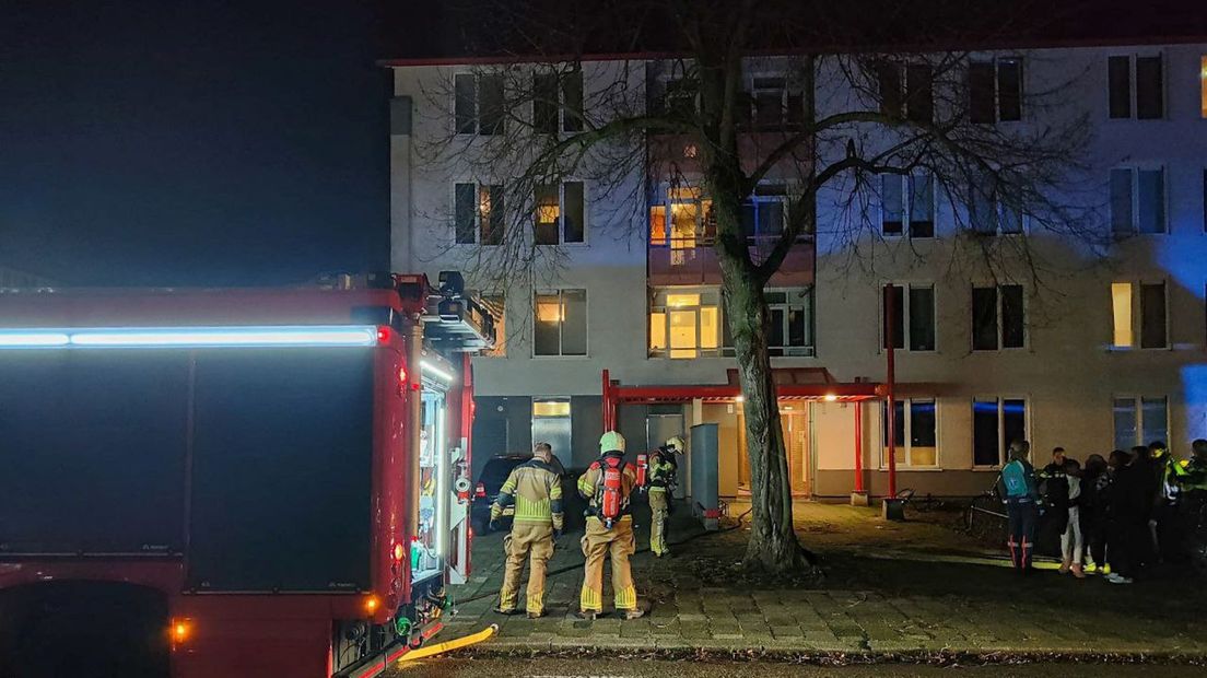 Een woningbrand vanavond in Enschede.