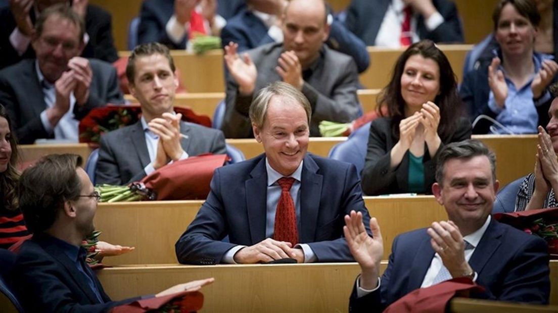 Harry van Bommel, hier tijdens zijn afscheid van de Tweede Kamer