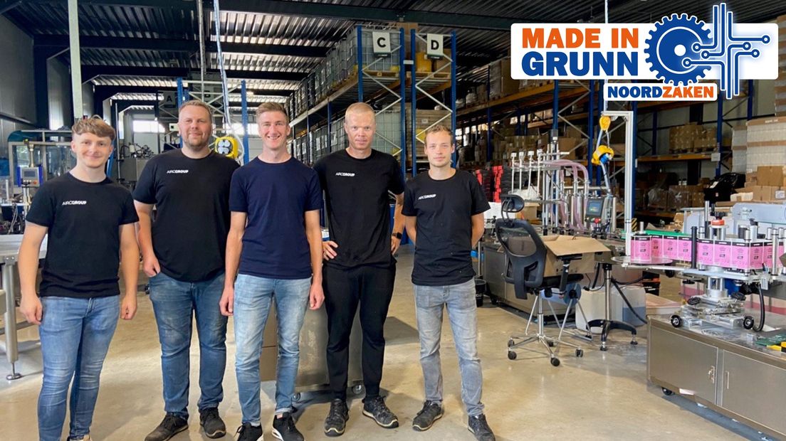 Medewerkers van Airolube met Henk Jan Moorlag in het midden