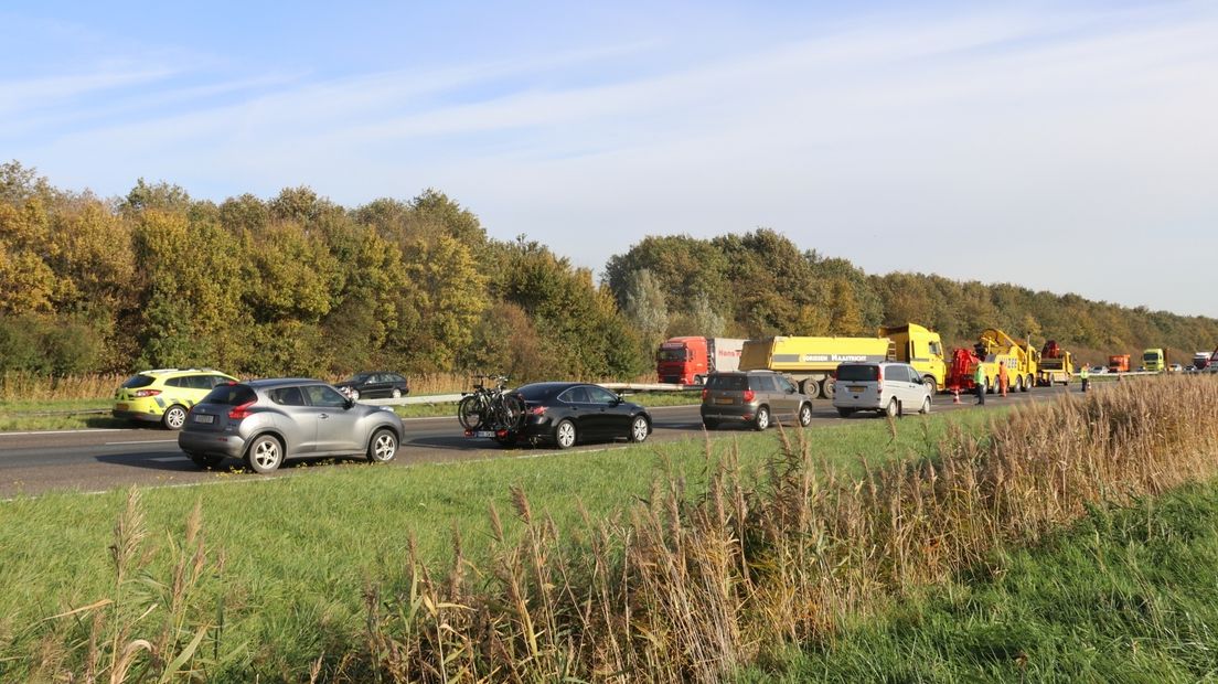 De bergingswerkzaamheden duurden tot 15.00 uur vanmiddag.