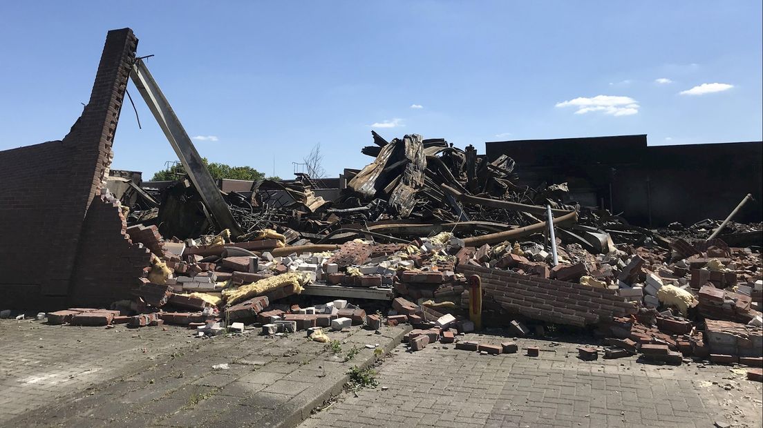 Brand Vroomshoop een dag later