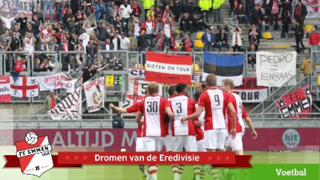 FC Emmen speelt vanavond de 55e wedstrijd in de play-offs (foto FC Emmen TV/René Posthuma)