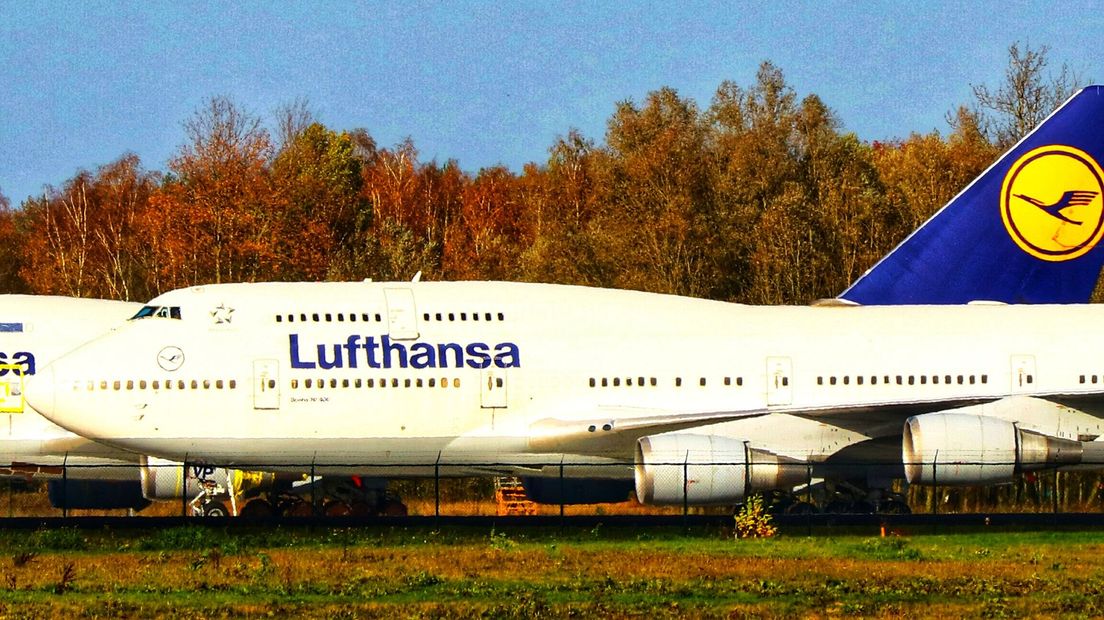 Eerste Lufthansa-Boeing 747 vertrokken van Twente Airport