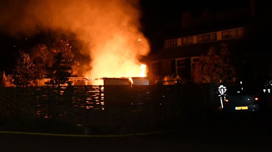 De brand was aan de Vriezenveenseweg