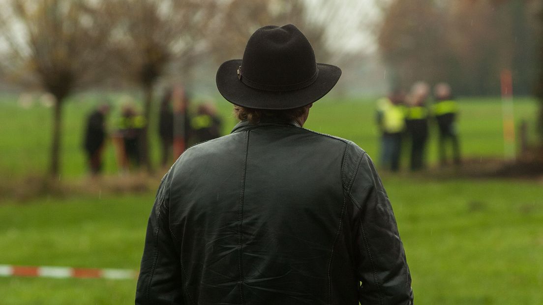 Jan Huzen was bij de graafactie in november ervan overtuigd dat Willeke zou worden opgegraven (Rechten: archief RTV Drenthe)