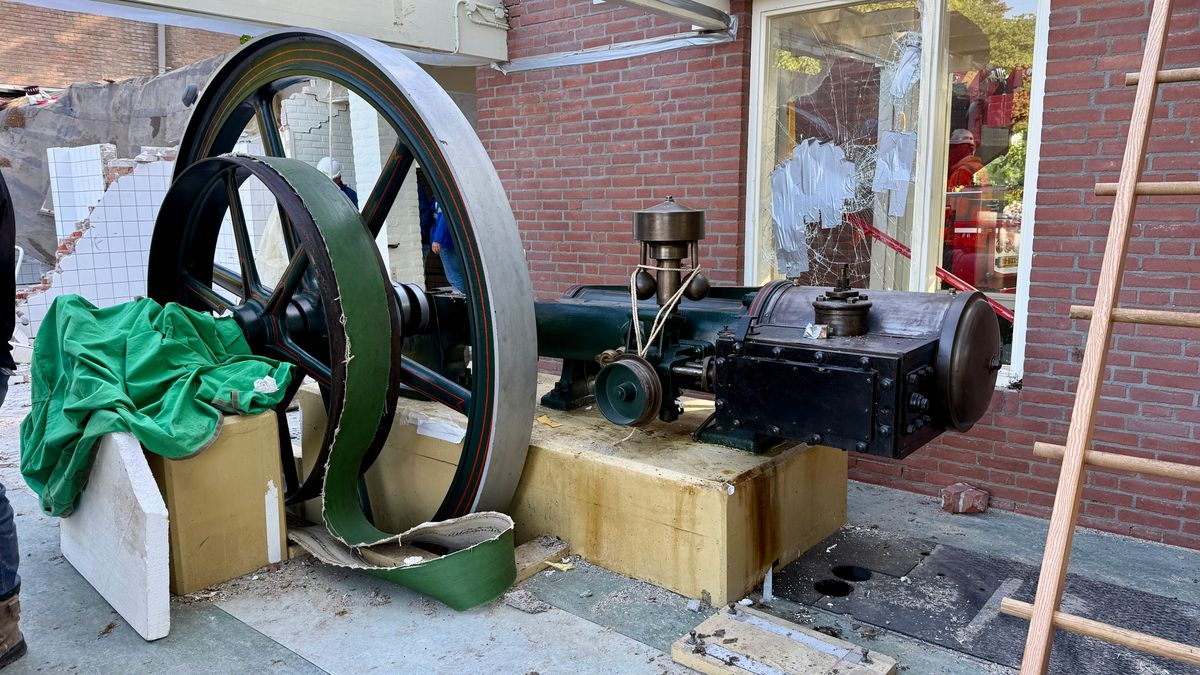 Unieke stoommachine gaat van Norg naar Zuidlaren: 'In de hele wereld zijn nog twee van deze machines
