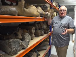 Dick verzamelde 50.000 fossielen en botten, die nu naar Historyland gaan