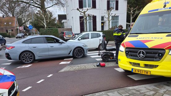 Scootmobieler gewond na aanrijding