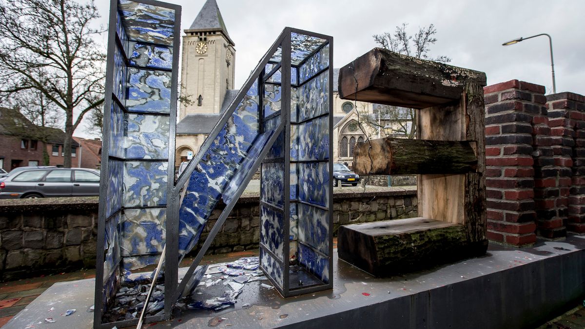 Vandalen vernielen kunstwerk tijdens oud en nieuw