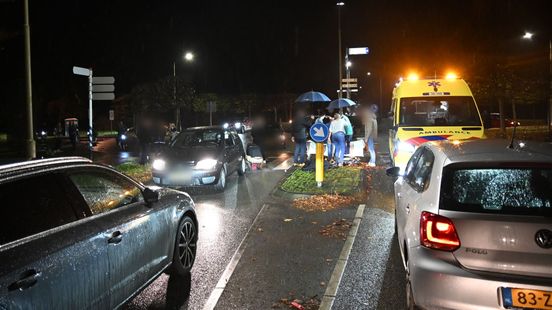 Voetganger geschept op zebrapad