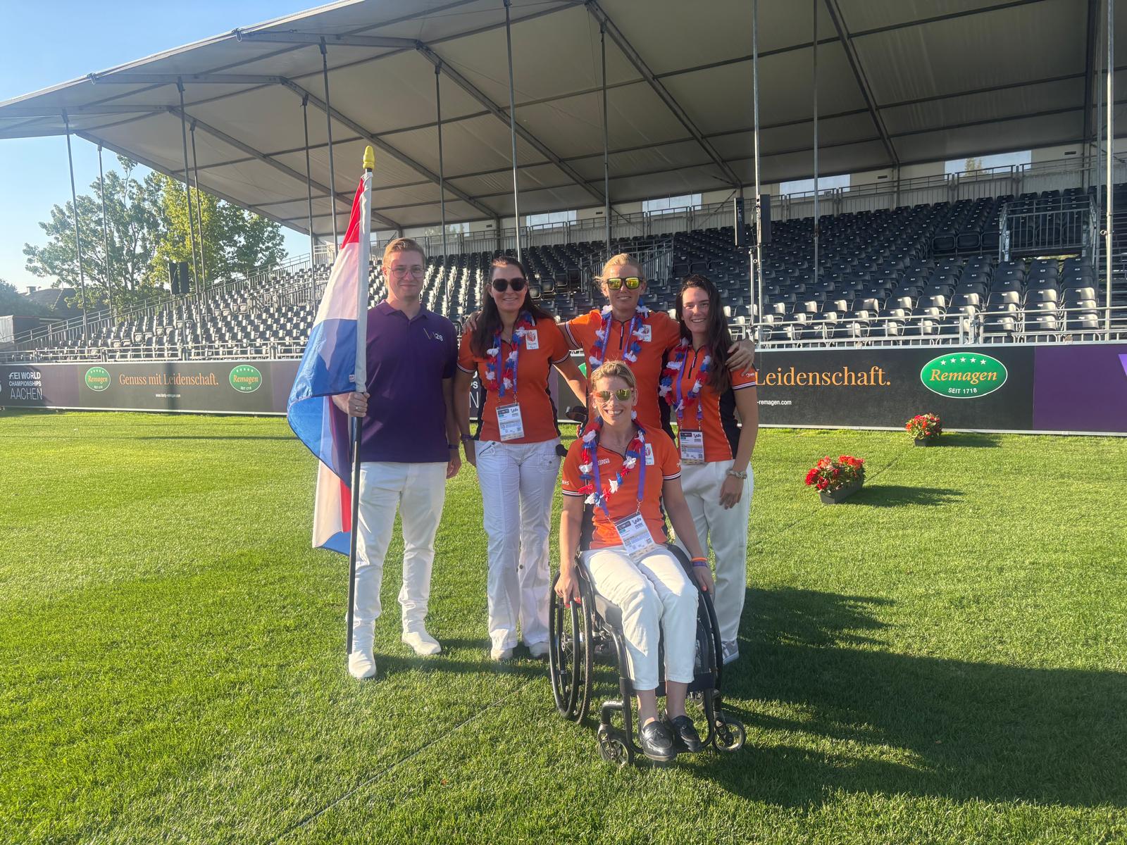Bevelandse amazone debuteert op 46-jarige leeftijd op WK dressuur