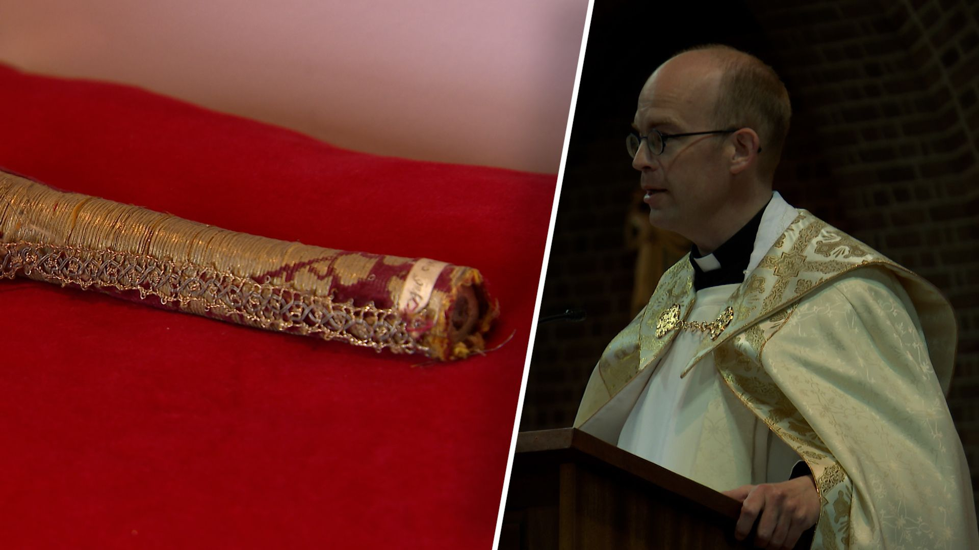 Sinds oorlog vermist: bot van heilige Sint Werenfridus terug in kerk Elst