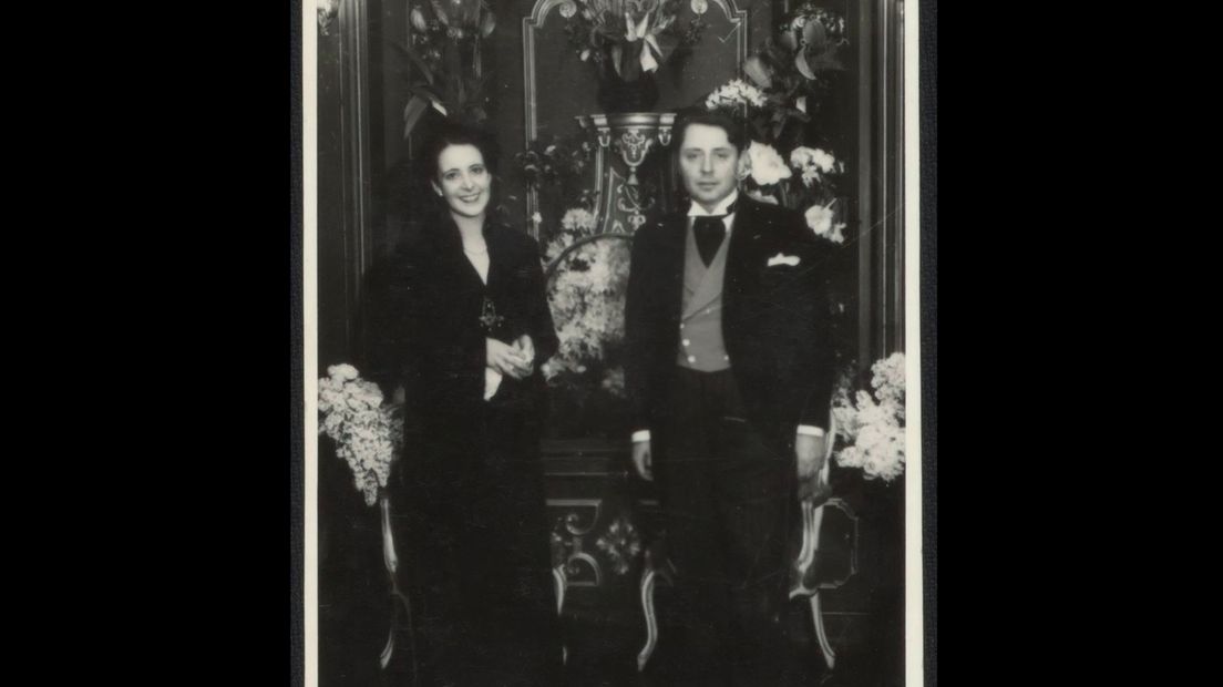 Desi von Halban-Kurz met haar man Jacques Goudstikker