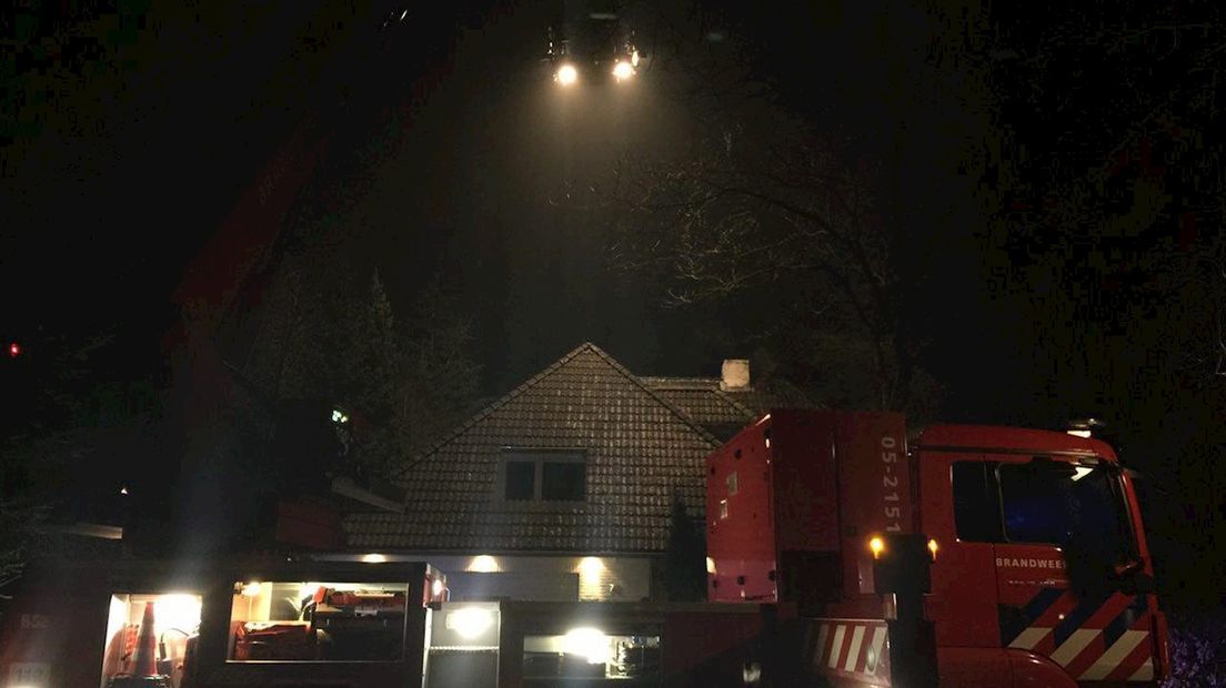 Schoorsteenbrand in Oldenzaal