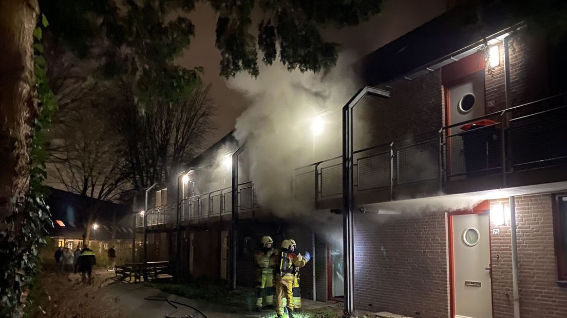 gewonde bij woningbrand in Colmschate