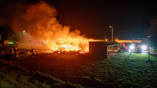 Clubgebouw hondenreddingsteam brandt tot de grond toe af