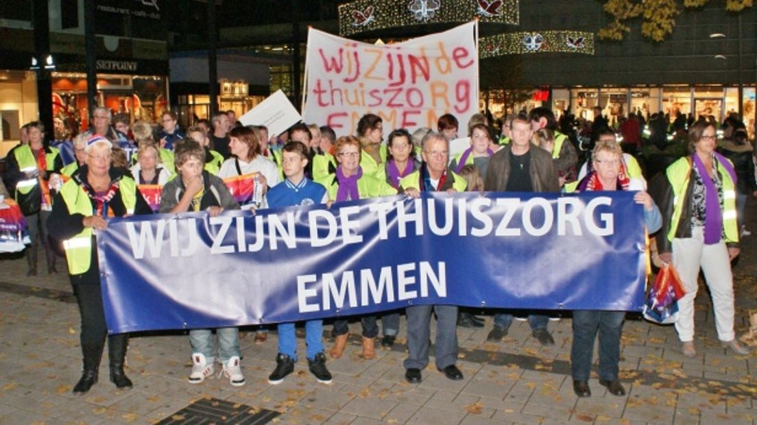 Thuiszorgprotest Emmen