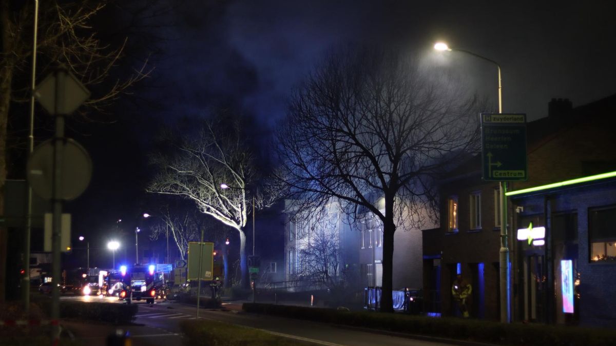 Uitslaande brand in oud Sittards schoolgebouw