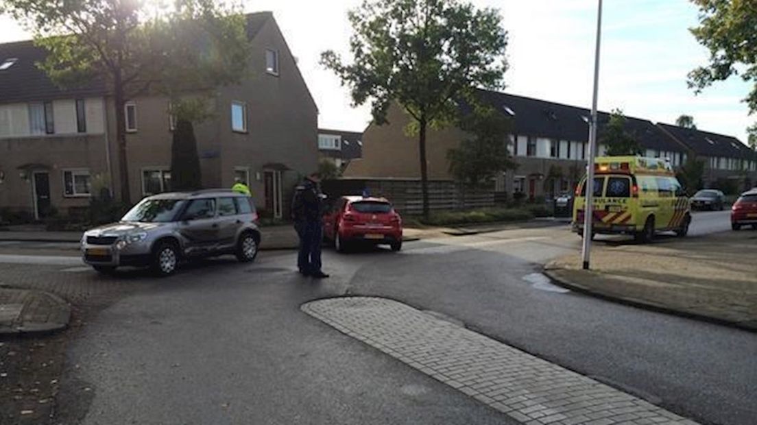 Ongeluk op de Erasmuslaan in Zwolle