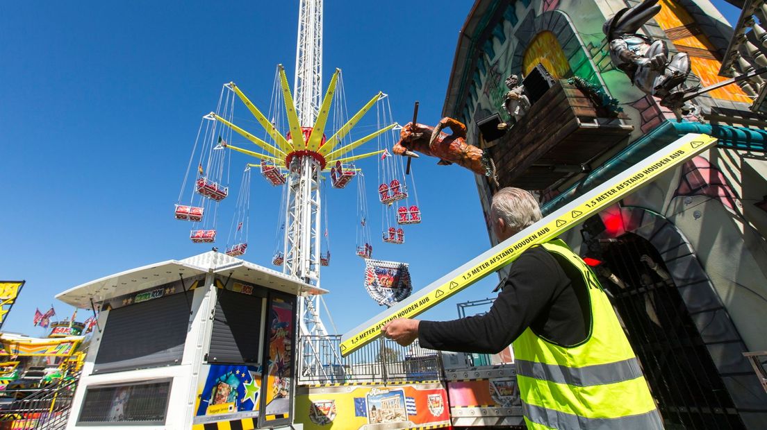 Ook op de kermis zal anderhalve meter afstand gehouden moeten worden (Rechten: ANP/Vincent Jannink)