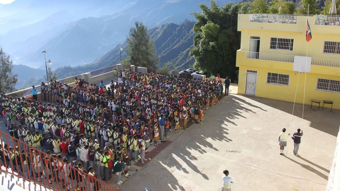 Een van de scholen van Zaalberg (Rechten: Stichting Naar School in Haïti)